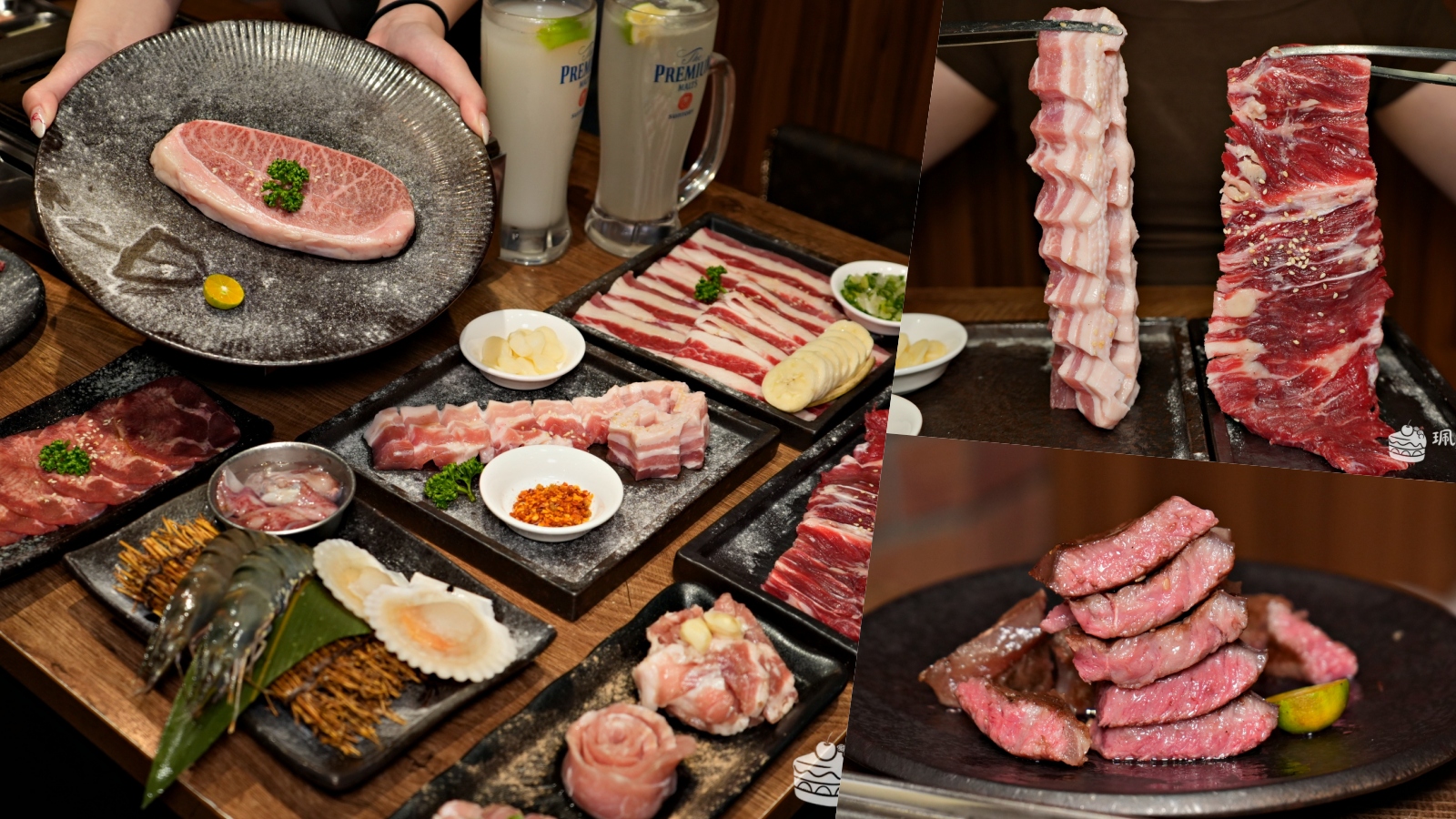 板橋美食 猴子燒肉｜板橋必吃高CP值燒肉 16道雙人和牛套餐 平價又大份量 聚餐慶生餐廳推薦 @珮蒂的味蕾日記