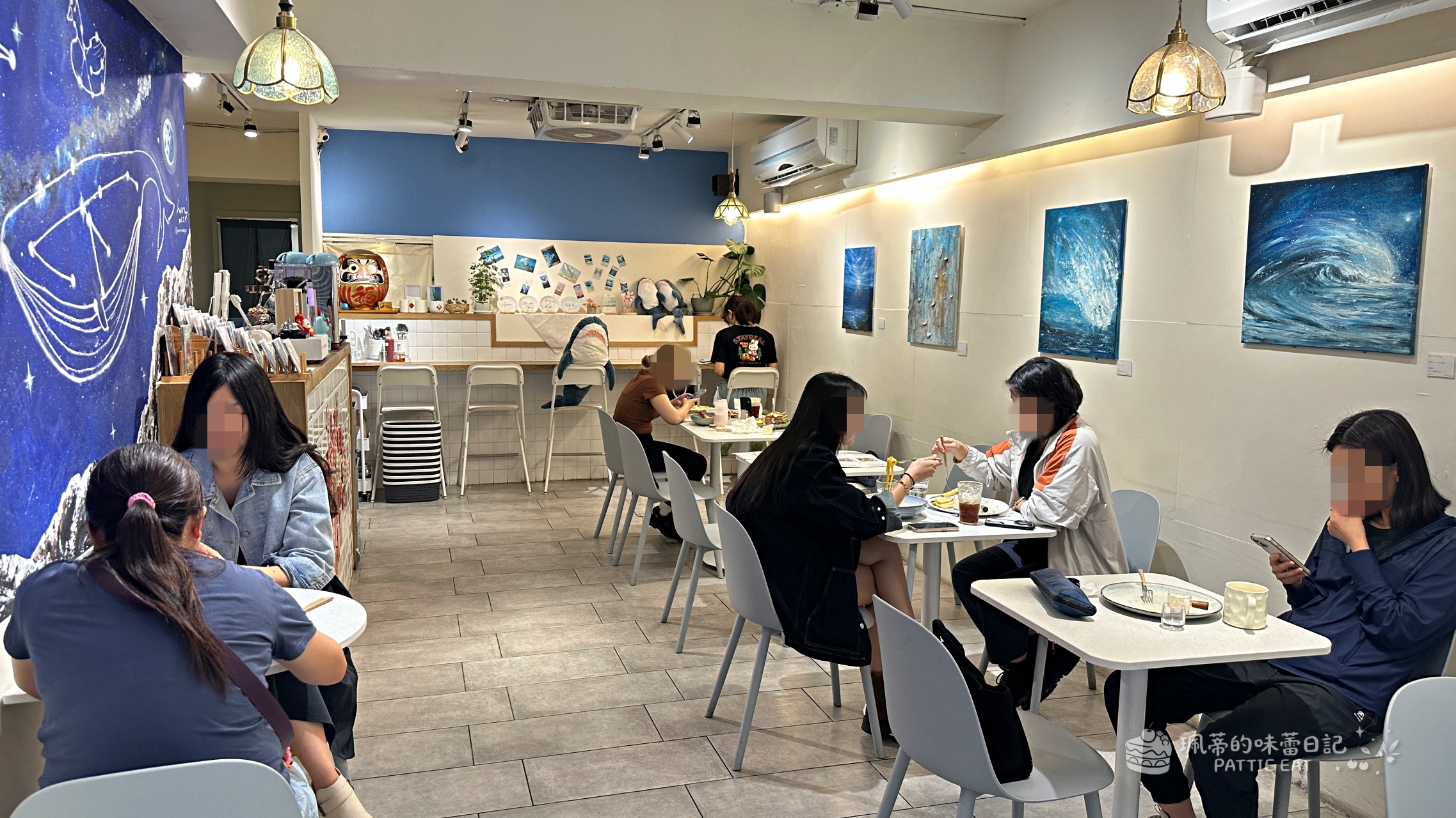 板橋早午餐推薦 藍海子 Lazy Brunch | 捷運新埔站份量澎湃 海洋風格早午餐 @珮蒂的味蕾日記